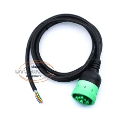 J1939 9 Pin Ucu Açık Kablo / Yeşil